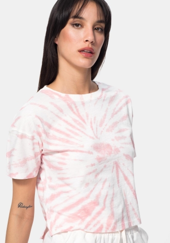 Camiseta de algodón corta de Mujer TEX
