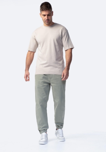Pantalón joggers con bolsillos y elásticos de Hombre TEX