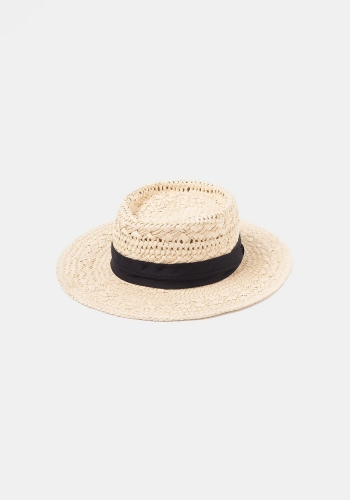 Sombrero de playa trenzado de Mujer