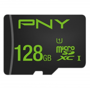 Tarjeta de Memoria PNY Micro SD High Performance 128GB con Adaptador