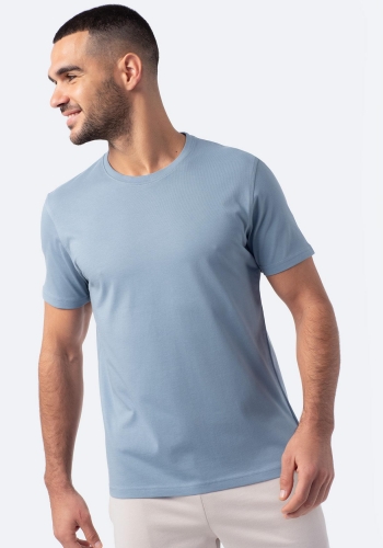Camiseta manga corta lisa sostenible de Hombre TEX