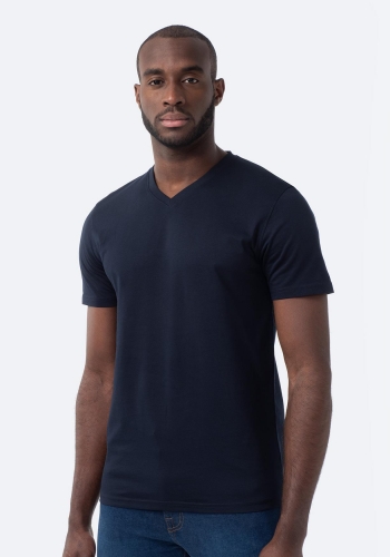 Camiseta cuello pico manga corta sostenible de Hombre TEX 