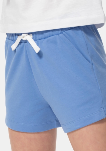 Pantalón corto felpa con cintura elástica de Niña TEX