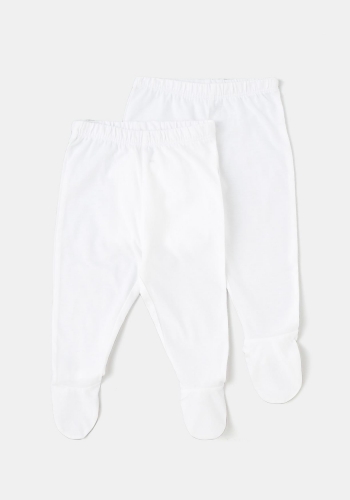Pack dos leggings largos sostenible de Bebé Recién Nacido Unisex TEX