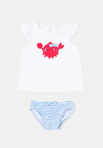 Conjunto de baño camiseta y culetín de Bebé TEX
