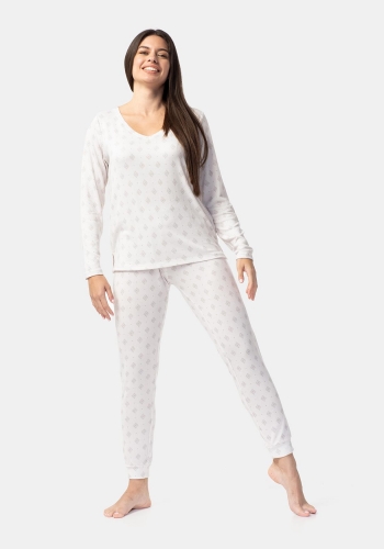 Pijama dos piezas punto fino de Mujer TEX