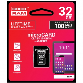 Tarjeta Goodram Micro SD 32GB con Adaptador