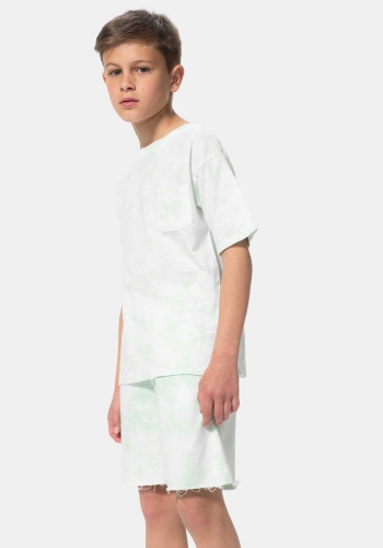 Camiseta manga corta estampado tie dye de Niño TEX