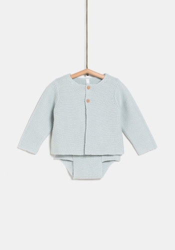 Set de ranita tricot y chaqueta de Bebé Unisex TEX
