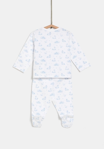 Pijama dos piezas manga larga sostenible de Bebé Recién Nacido Unisex TEX