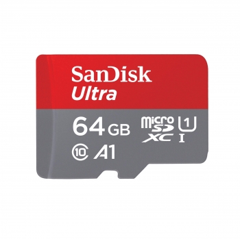 Micro SD Sandisk 64GB - Gris/Roja