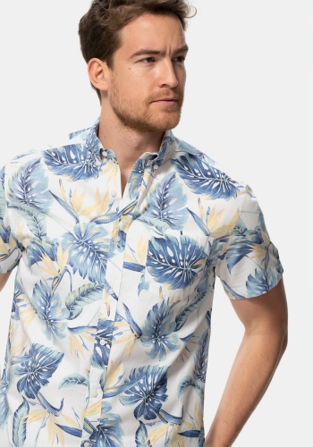 Camisa estampado tropical de Hombre TEX