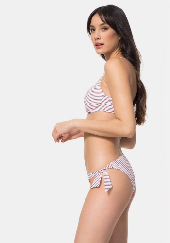Braguita de bikini estampada con lazo de Mujer TEX