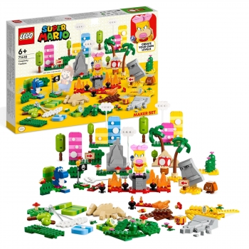 LEGO Super Mario - Set de Creación: Caja de Herramientas Creativas + 6 años - 71418