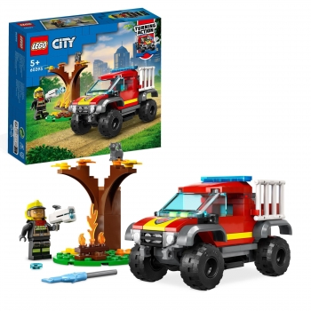 Lego City Fire Camión de Rescate 4x4 de Bomberos +5 años - 60393