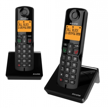 Teléfono Inalámbrico Alcatel S280 Duo - Negro 