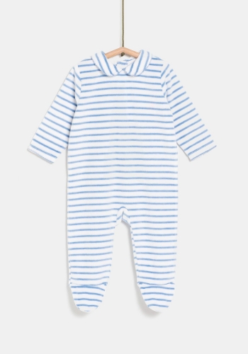 Pijama pelele de rayas manga larga para recién nacido Unisex TEX