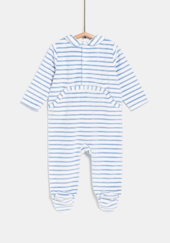 Pijama pelele de rayas manga larga para recién nacido Unisex TEX