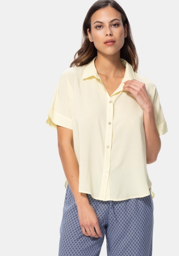 Camisa de viscosa manga corta sostenible de Mujer TEX