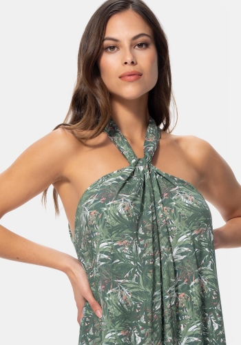 Vestido de viscosa largo sostenible de Mujer TEX