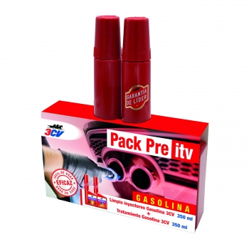 Pack Pre-ITV Gasolina (Limpia Inyectores + Tratamiento Gasolina) 350 ml 3CV