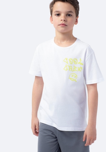 Camiseta manga corta estampada de Niño TEX
