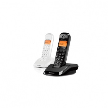Teléfono Inalámbrico Motorola S1202 Duo – Negro/Blanco