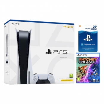 PlayStation 5 825GB + Ratchet & Clank: Una dimensión aparte + Tarjeta Recarga PS Store
