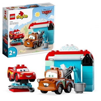 LEGO Duplo - Diversión en el Autolavado con Rayo McQueen y Mate + 2 años - 10996