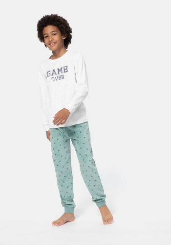 Pijama manga larga estampado de Niño TEX