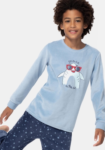 Pijama manga larga estampado de Niño TEX