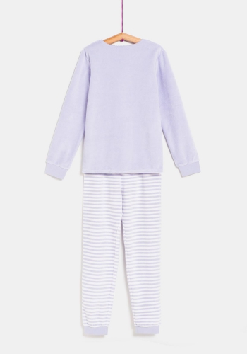 Pijama de manga larga estampado de Niña TEX