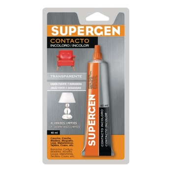 Supergen Adhesivo Contacto Transparente 40 ml