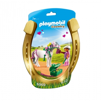 Playmobil - Jinete con Poni Corazón