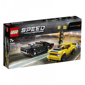 LEGO Speed Champions Dodge Challenger Srt Demon 2018 y Charger R/T 1970 +7 años
