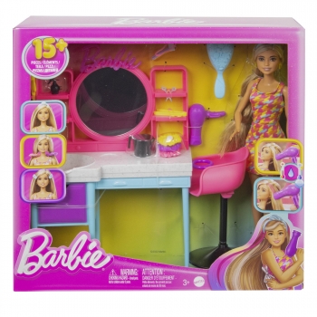 Barbie Salon de Peluquería Playset +3 años