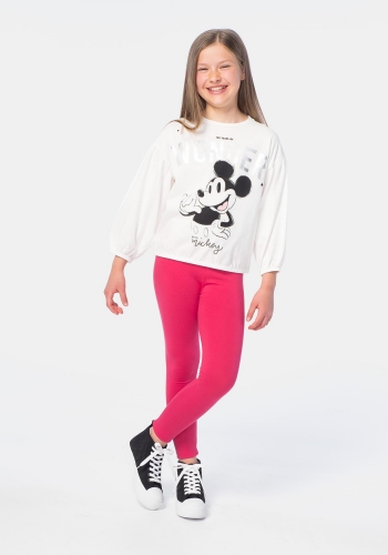Camiseta manga larga con estampado de Niña Mickey Mouse DISNEY