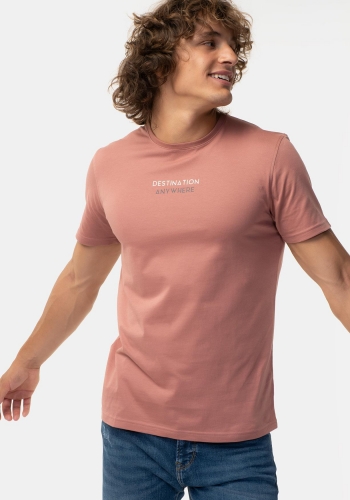 Camiseta de algodón con print de Hombre TEX