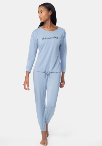 Pijama dos piezas manga larga de Mujer TEX