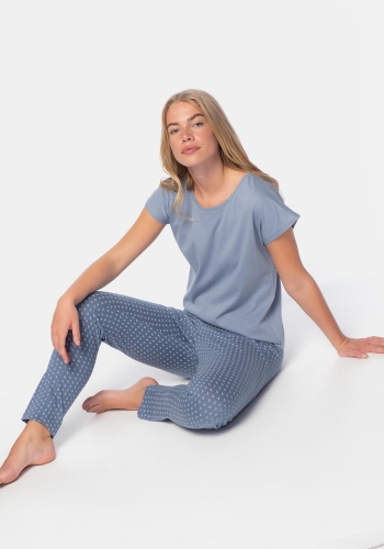 Pijama de algodón dos piezas sostenible de Mujer TEX