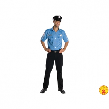 Disfraz Camisa Policía con Gorra Adulto