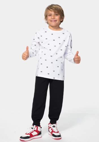 Camiseta manga larga estampada de Niño TEX