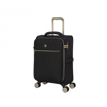 Maleta trolley cabina It Luggage 8 ruedas, 59,5x36x21 cm, negra