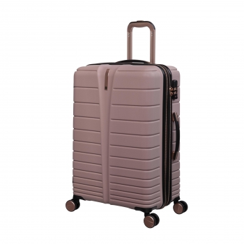 Maleta  trolley mediana  It Luggage 8 ruedas, 70x50x30,3 cm, rosa