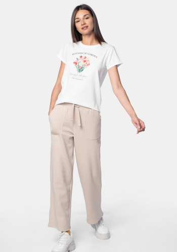 Camiseta de algodón con print de Mujer TEX