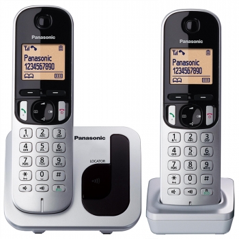 Teléfono Inalámbrico Panasonic Dúo KX-TGC212SPS - Plata