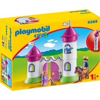 Playmobil 1.2.3 - Castillo con Torre Apilable