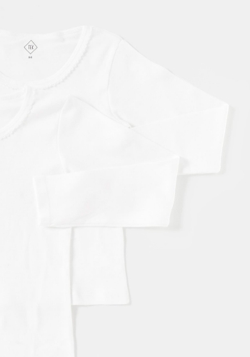 Pack 2 camisetas de manga larga sostenible de Niña TEX