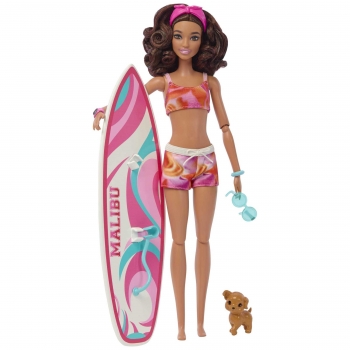 Barbie Muñeca con Tabla de Surf +3 años