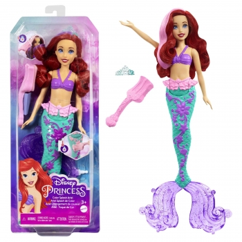 Disney Princess - Ariel Splash Color Muñeca Cambia Color +3 Años